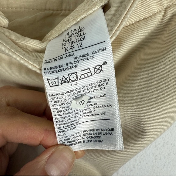 NEW GAP Downtown Khaki Chino Pant Trouser 12 Tall - Picture 7 of 10